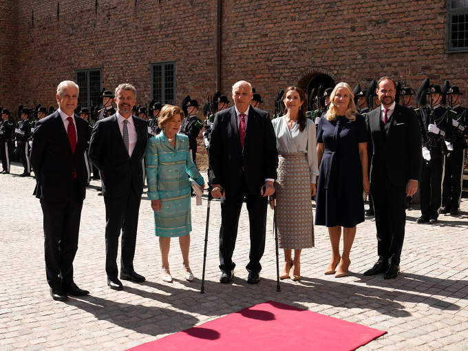 Prime Minister Jonas Gahr Støre hosted an official luncheon at Akershus. Photo: Beate Oma Dahle / NTB