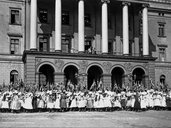 Celebrating 17 May in 1906. Photo: The Royal Collections 